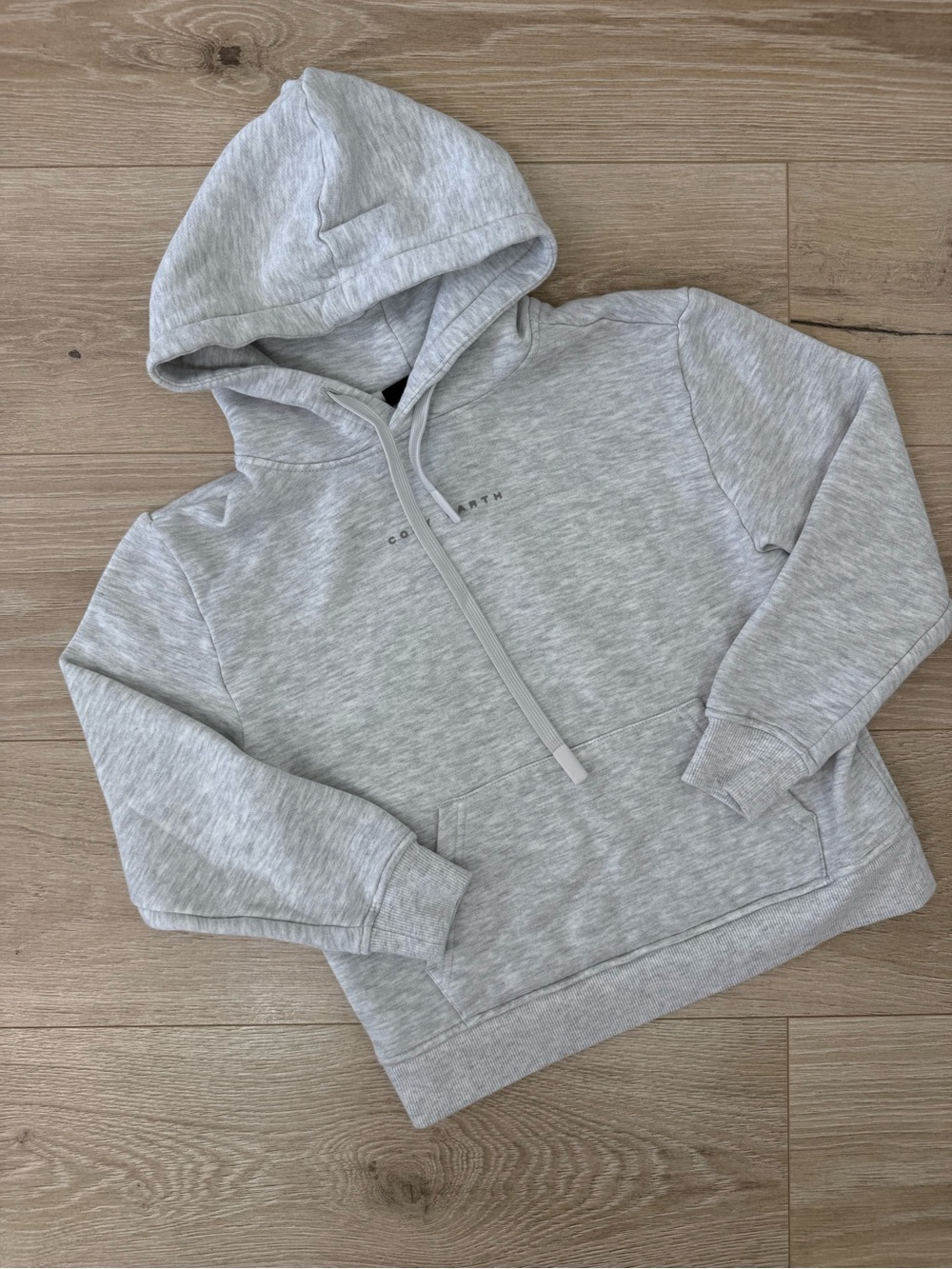 Cozy Earth Grey Logo Pullover Hooded Sweatshirt